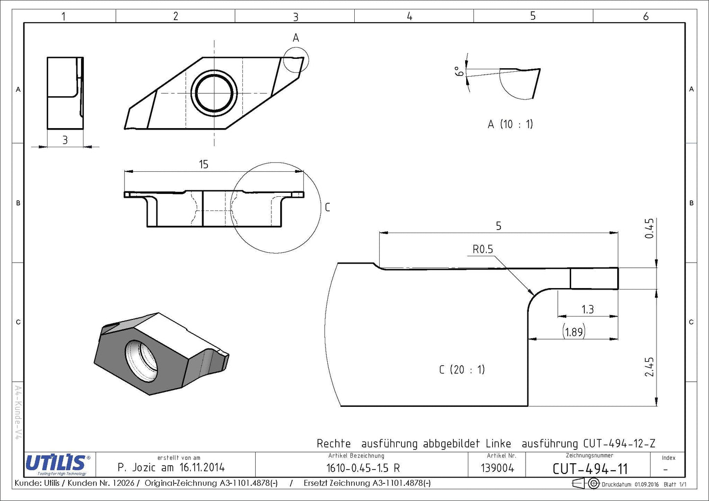 1610-0.45-1.5 R UHM20 HPX